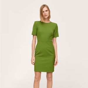 Green tailored short dress size 6